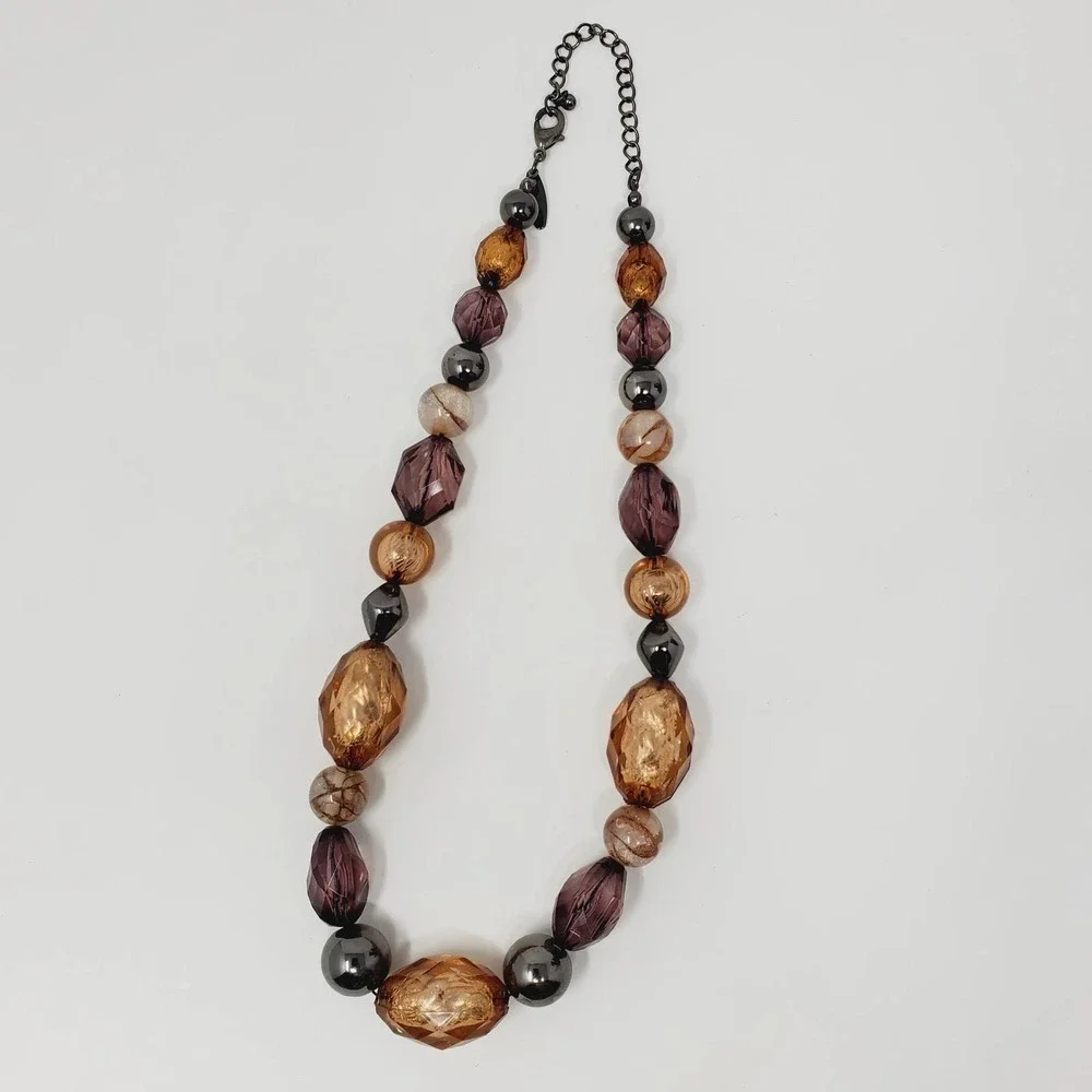 New York & Company Beaded Fashion Multicolored Jewelry Necklace SALE - Picture 2 of 5